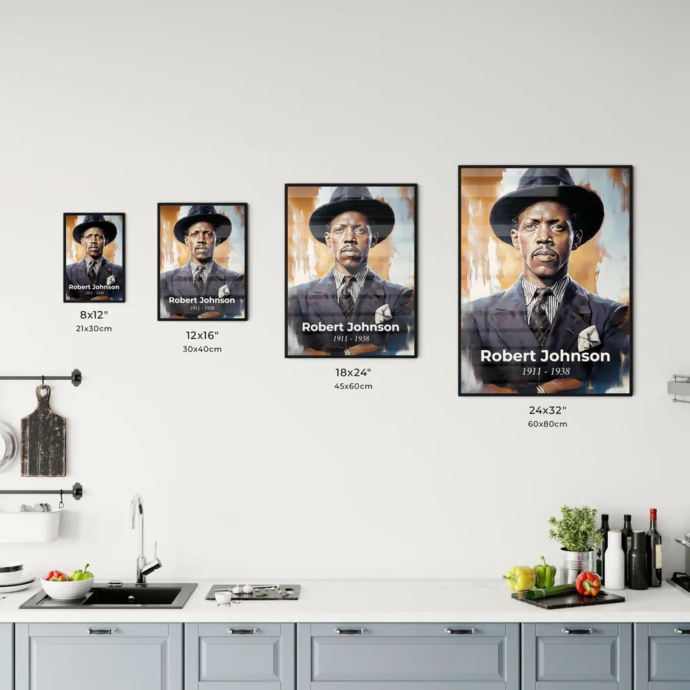 Portrait of Robert Johnson Size Chart