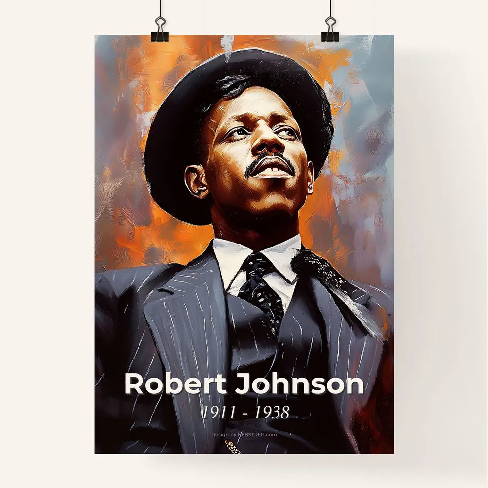 Portrait of Robert Johnson Poster