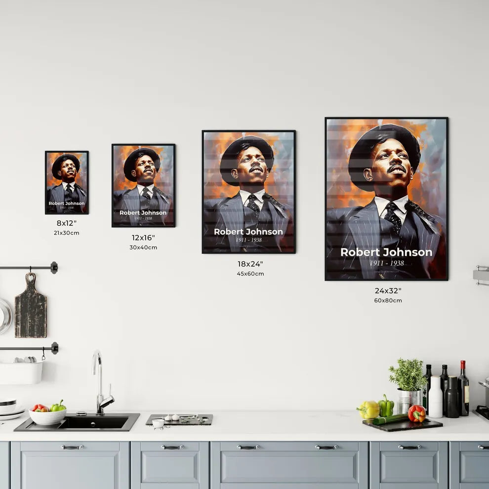 Portrait of Robert Johnson Size Chart