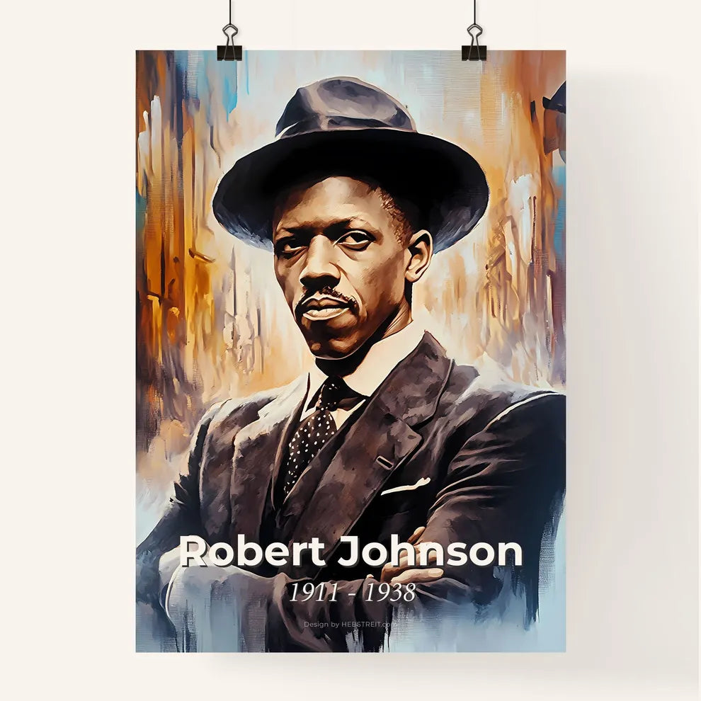 Portrait of Robert Johnson Poster