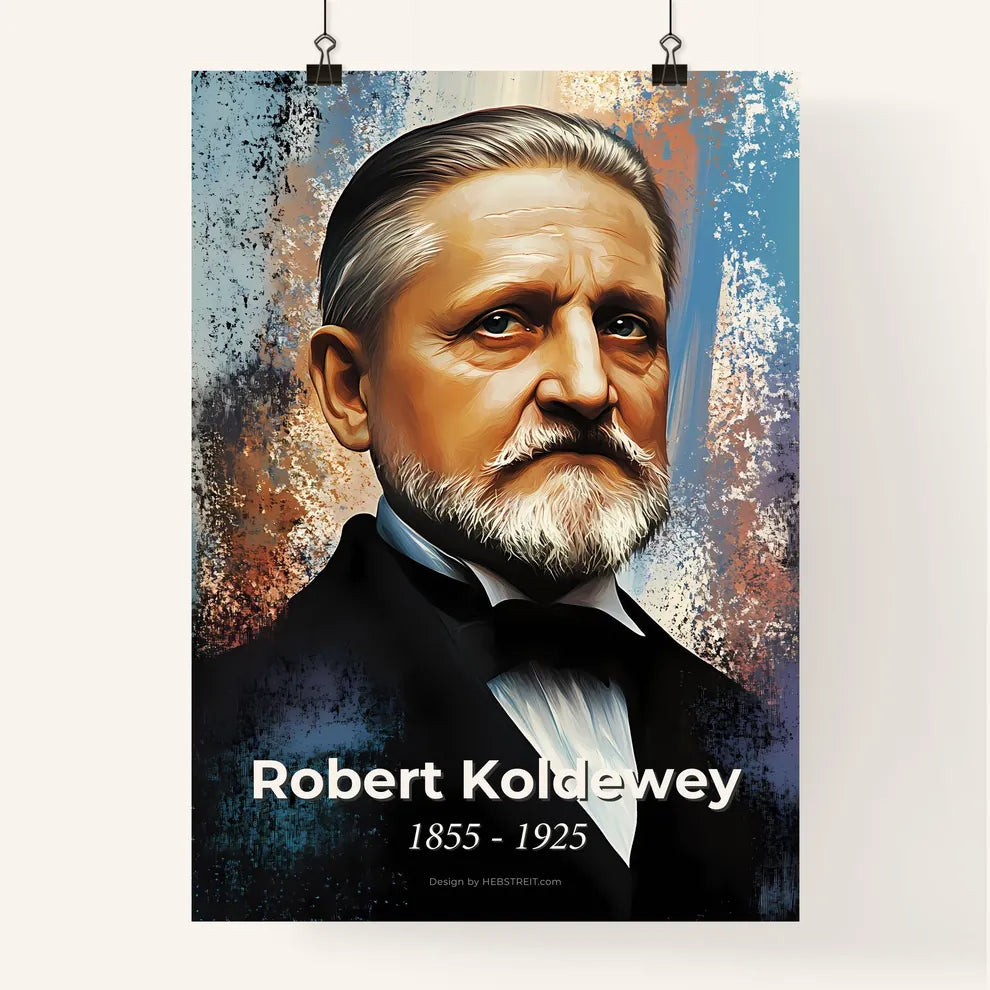 Portrait of Robert Koldewey Poster