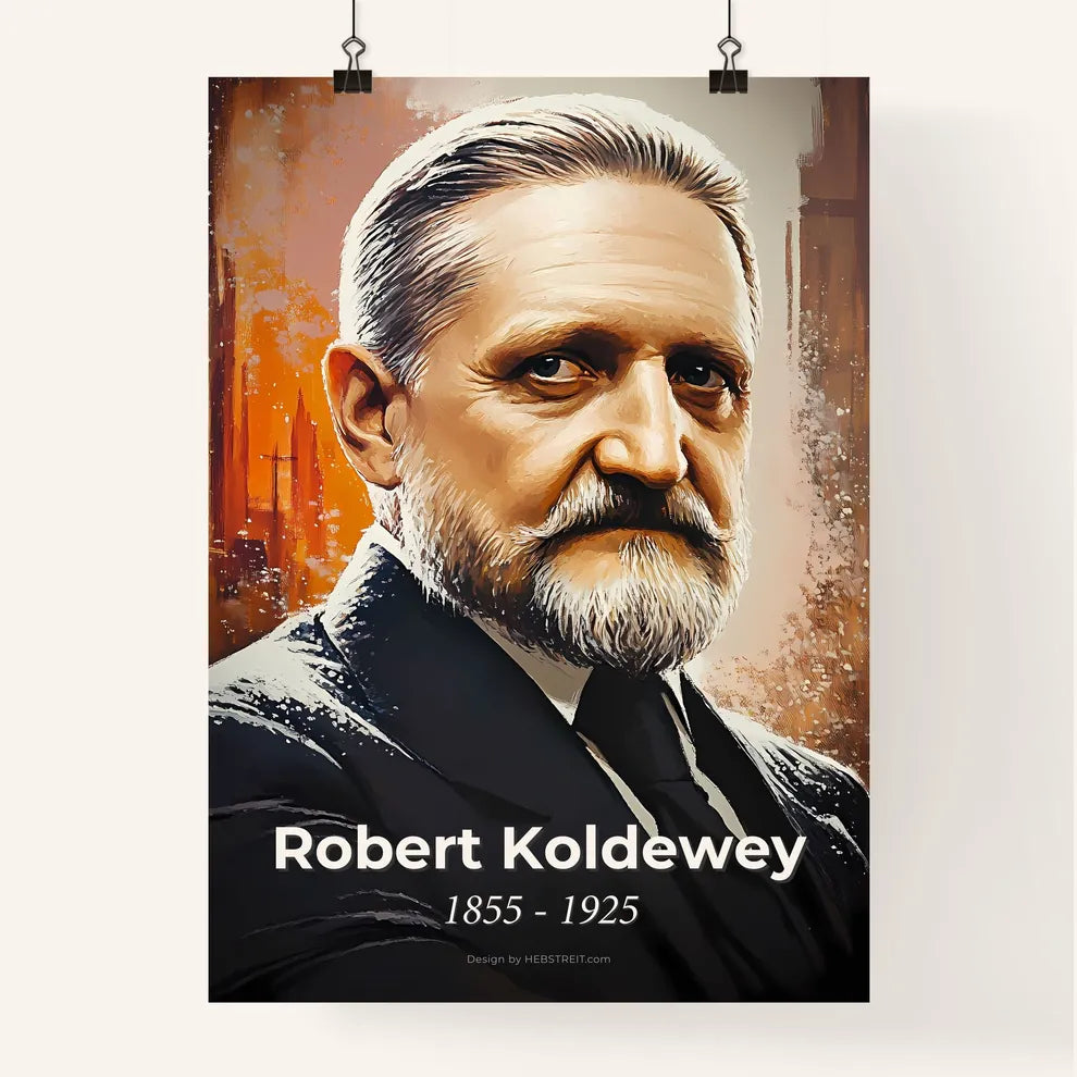 Portrait of Robert Koldewey Poster