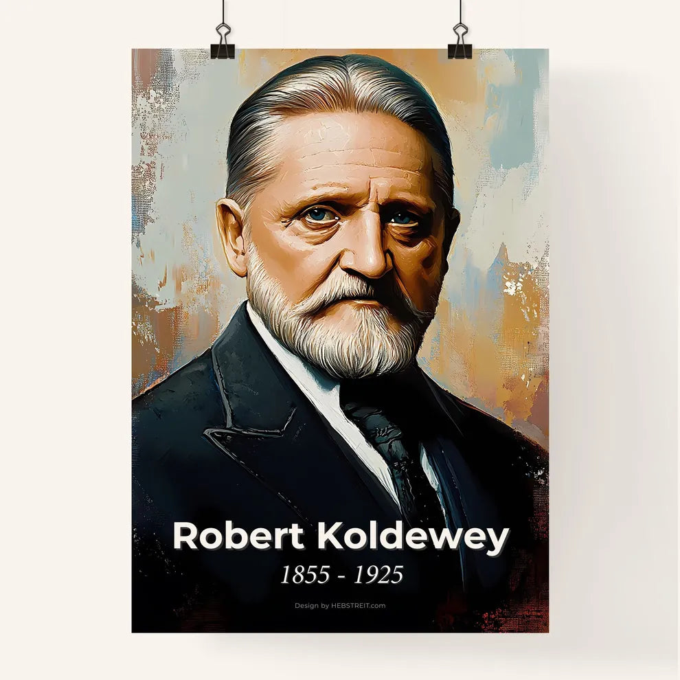 Portrait of Robert Koldewey Poster