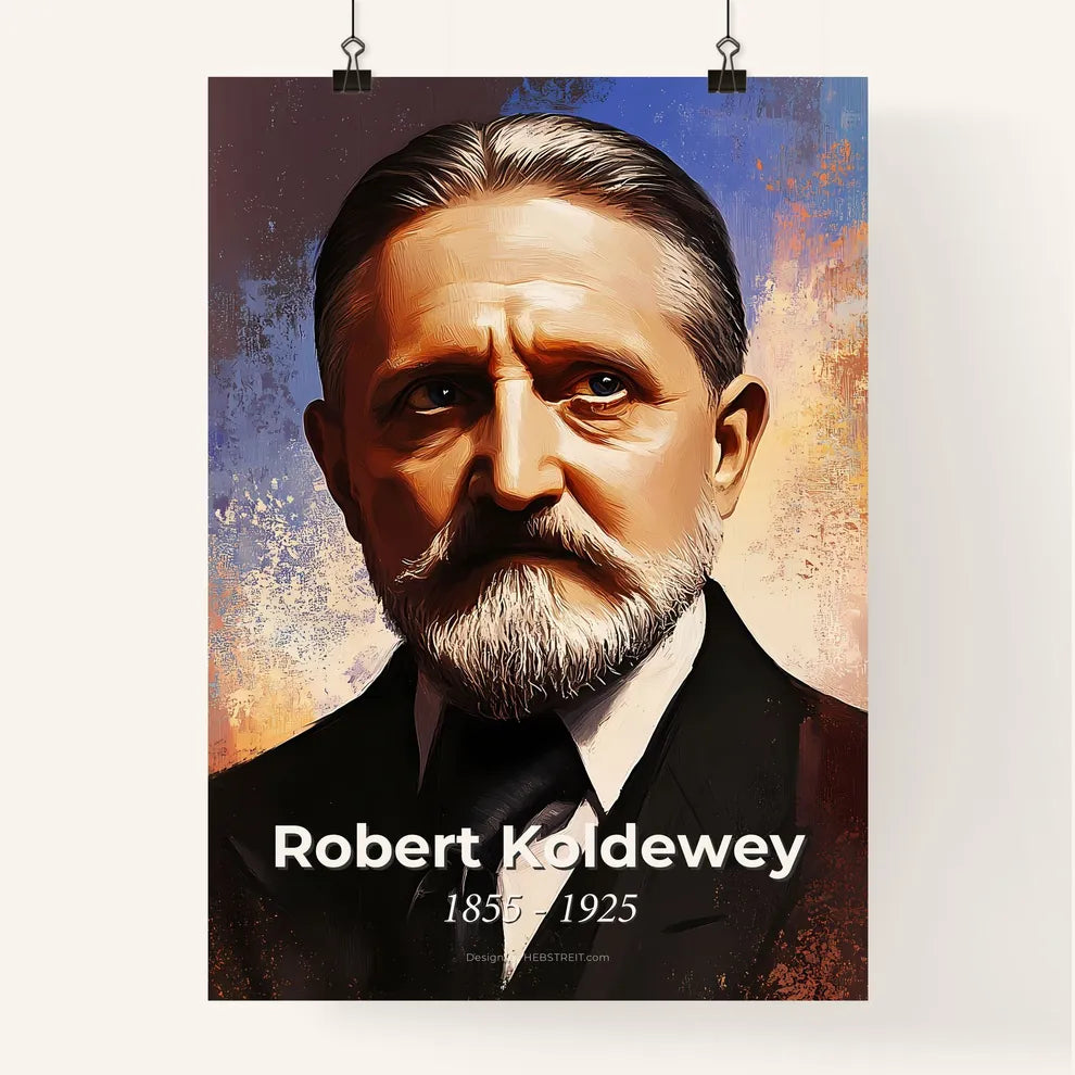 Portrait of Robert Koldewey Poster