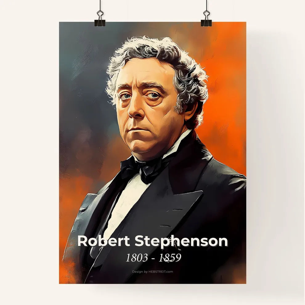 Portrait of Robert Stephenson Poster