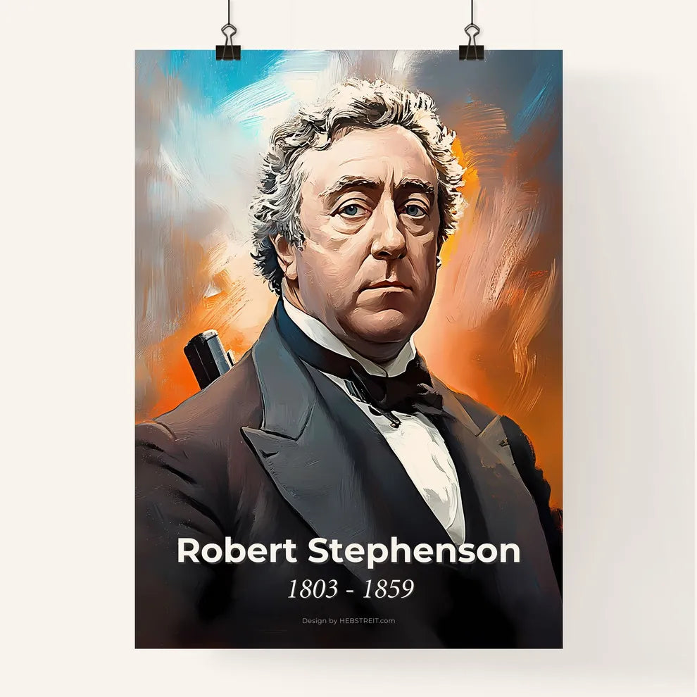 Portrait of Robert Stephenson Poster