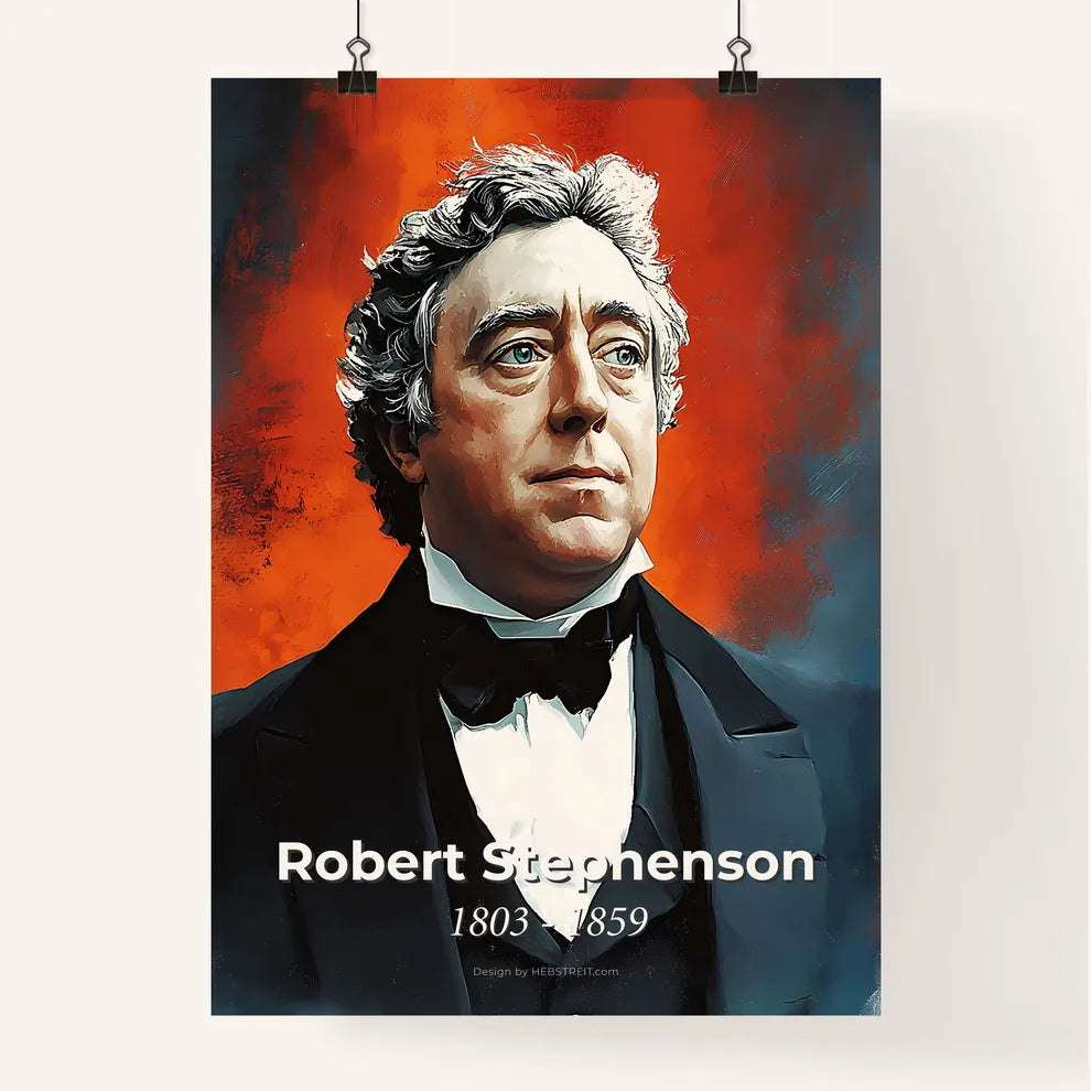 Portrait of Robert Stephenson Poster