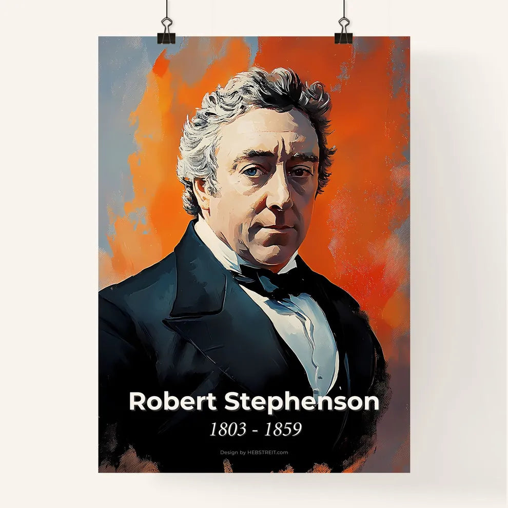 Portrait of Robert Stephenson Poster