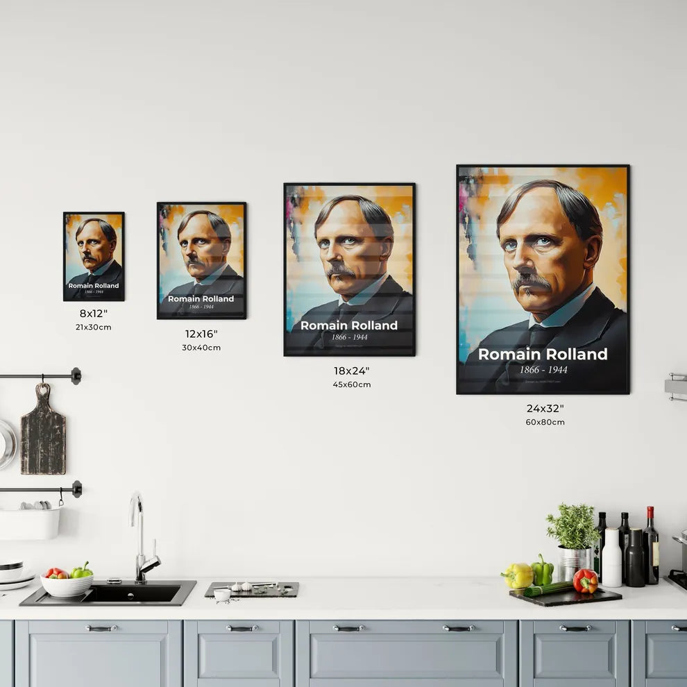 Portrait of Romain Rolland Size Chart