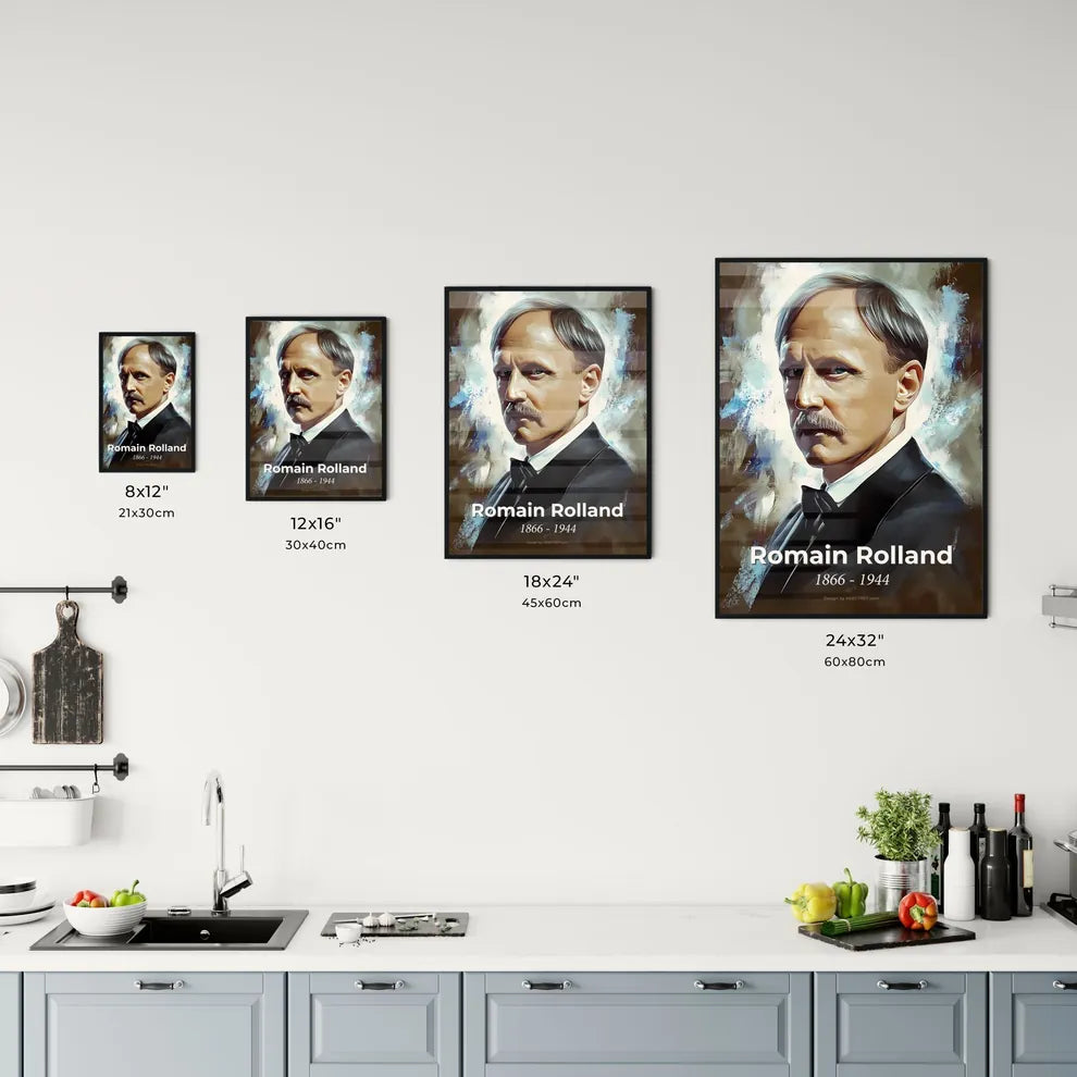 Portrait of Romain Rolland Size Chart