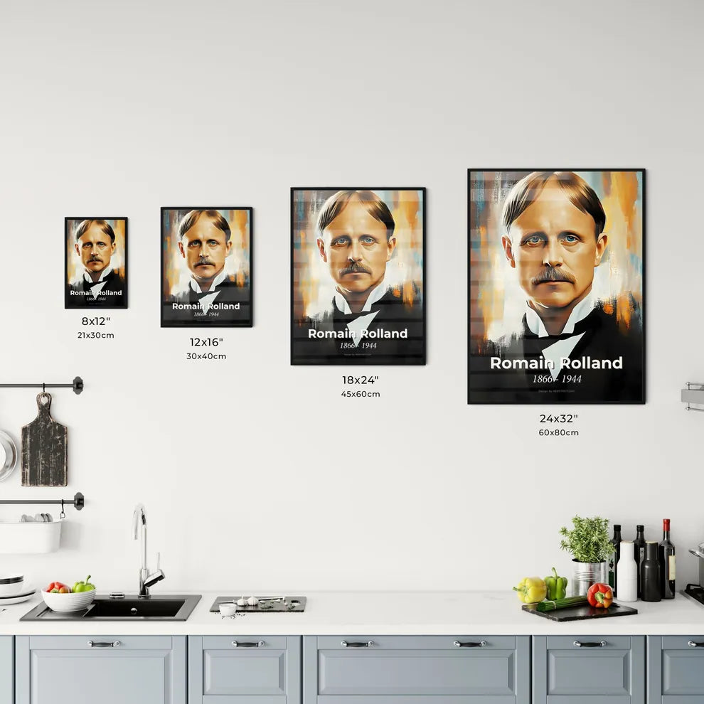 Portrait of Romain Rolland Size Chart