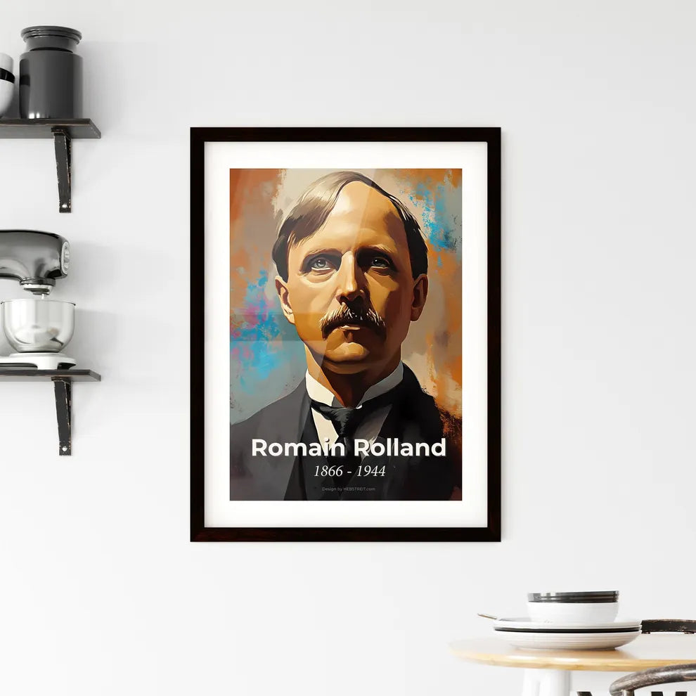 Portrait of Romain Rolland Framed Print