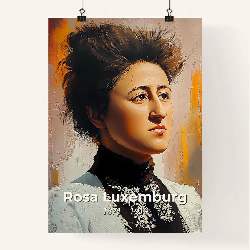 Portrait of Rosa Luxemburg Poster