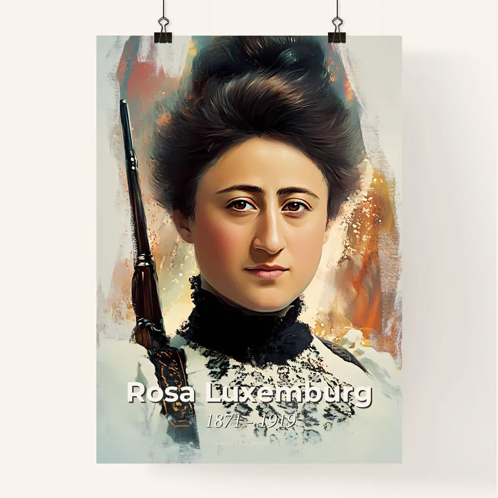 Portrait of Rosa Luxemburg Poster