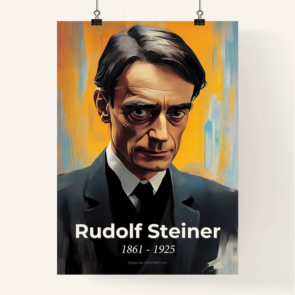 Portrait of Rudolf Steiner Poster