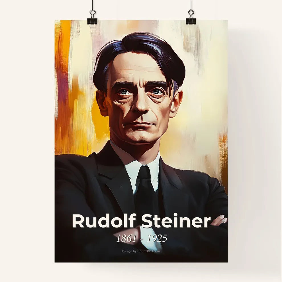 Portrait of Rudolf Steiner Poster