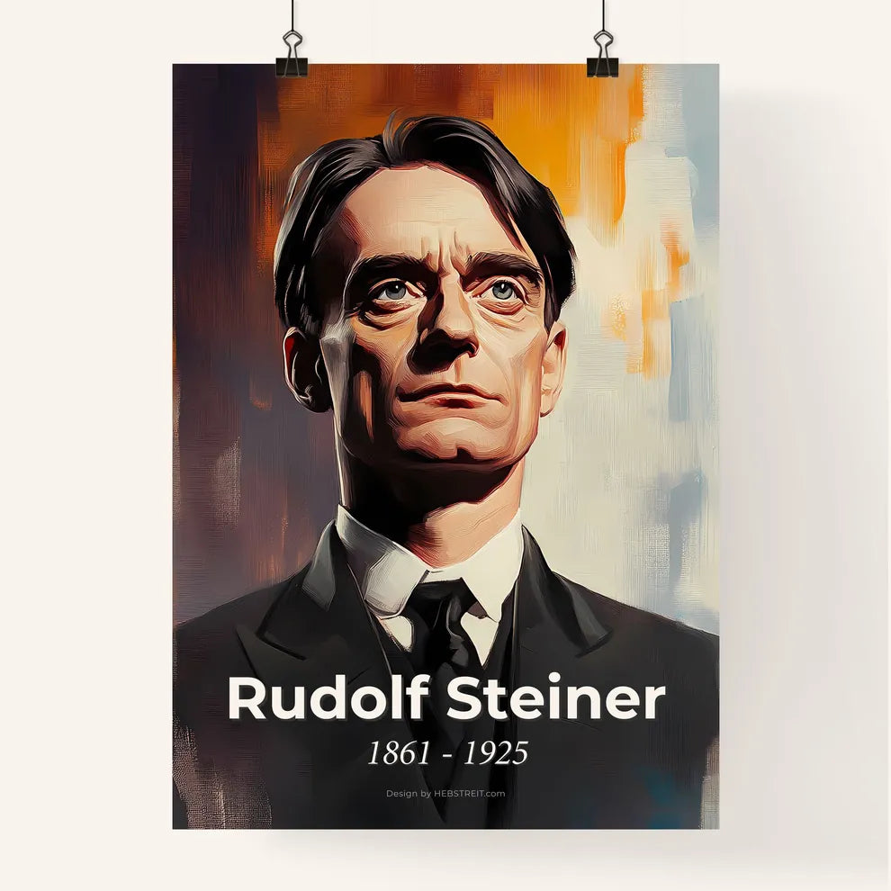 Portrait of Rudolf Steiner Poster