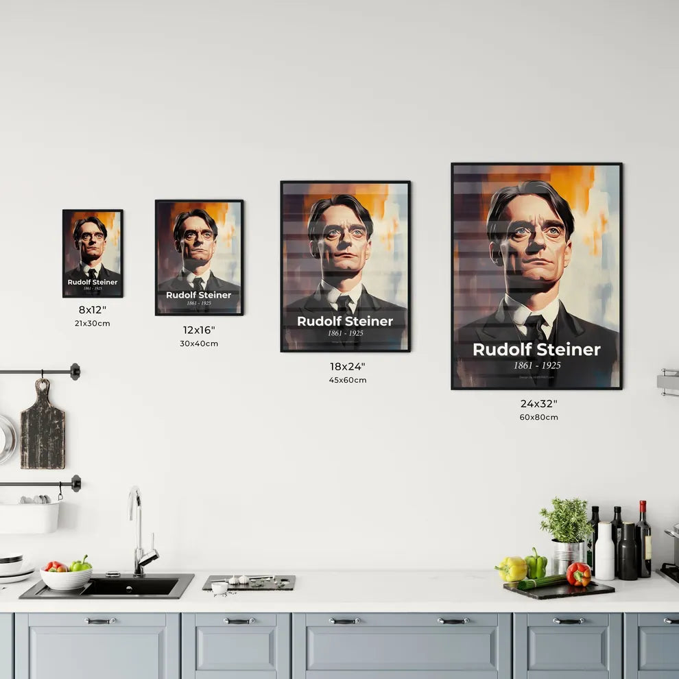 Portrait of Rudolf Steiner Size Chart