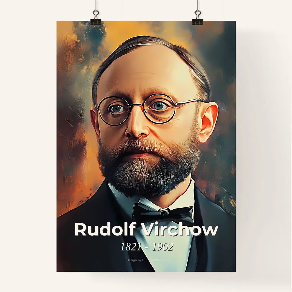 Portrait of Rudolf Virchow Poster
