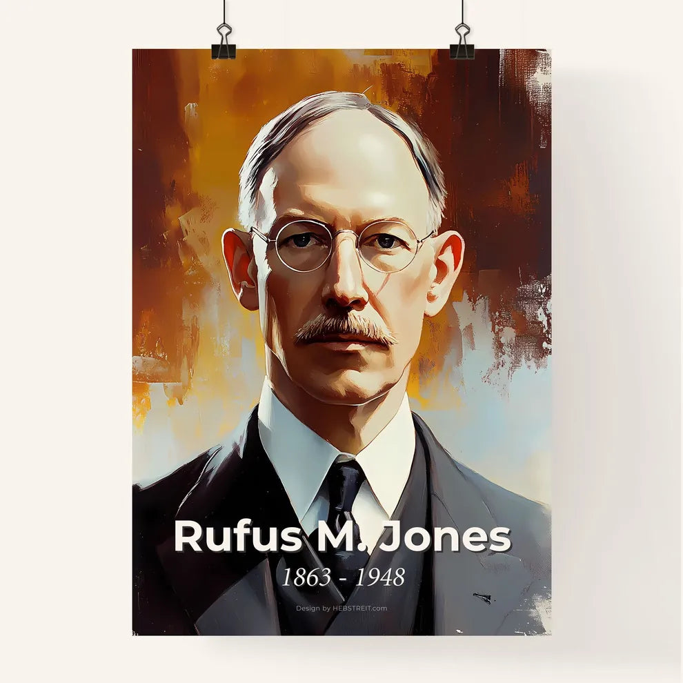 Portrait of Rufus M. Jones Poster