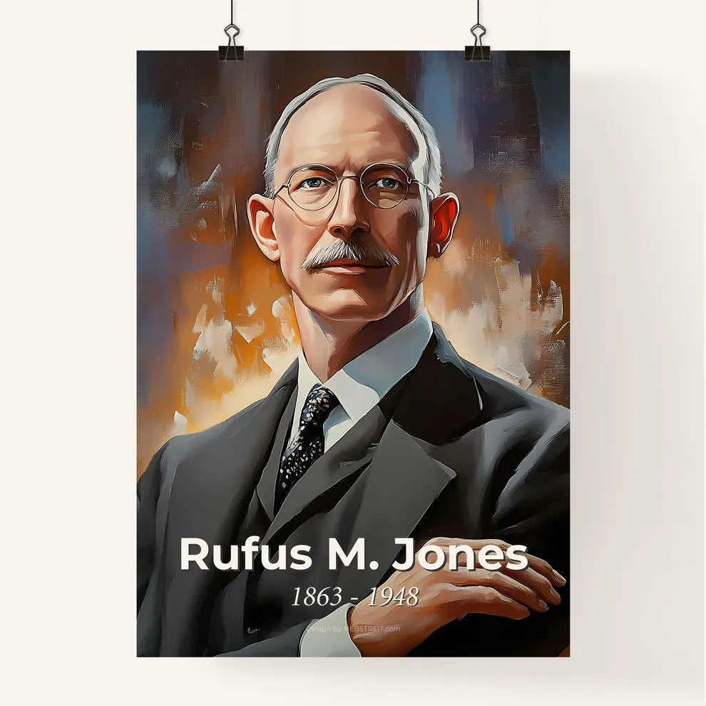 Portrait of Rufus M. Jones Poster