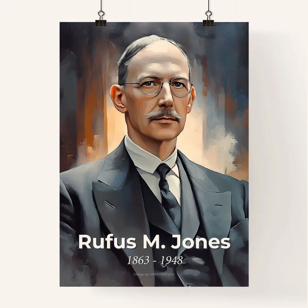 Portrait of Rufus M. Jones Poster