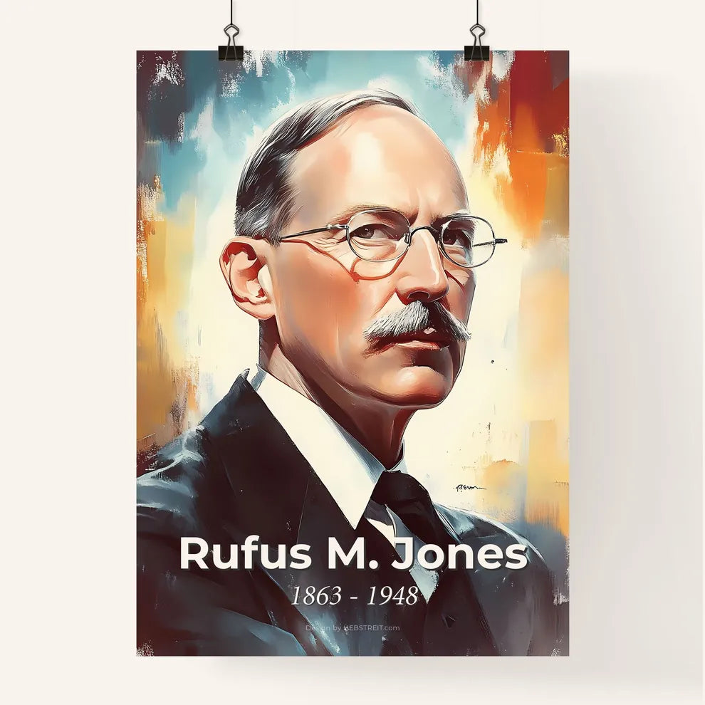 Portrait of Rufus M. Jones Poster