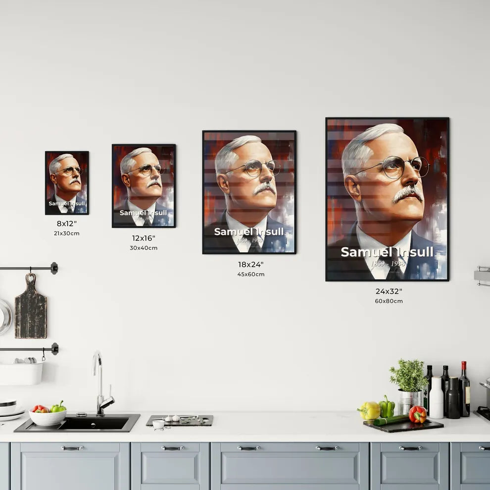 Portrait of Samuel Insull Size Chart