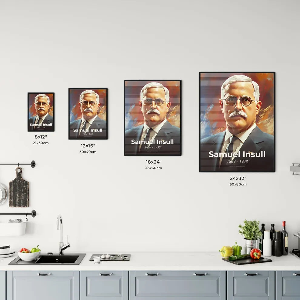 Portrait of Samuel Insull Size Chart