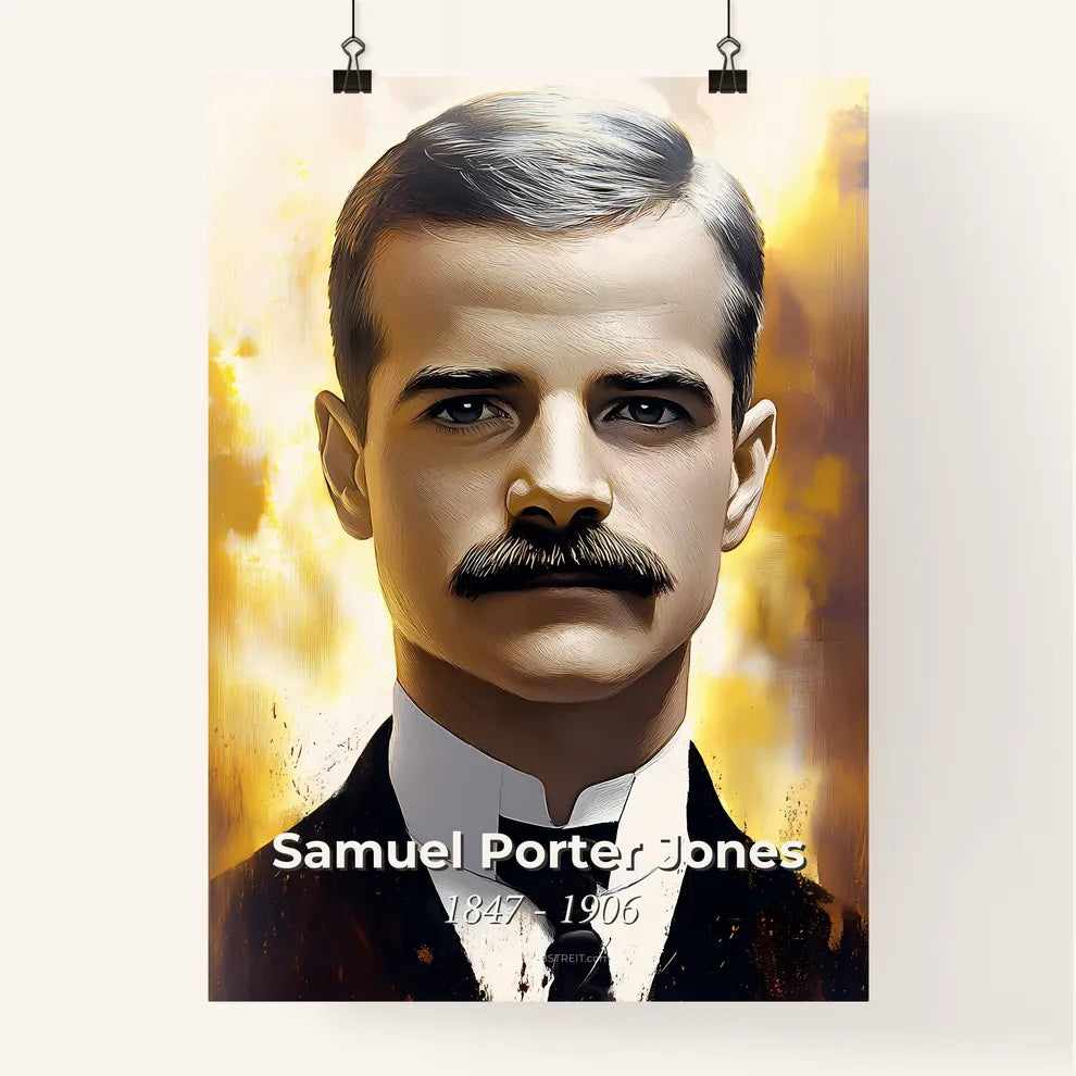 Portrait of Samuel Porter Jones Poster