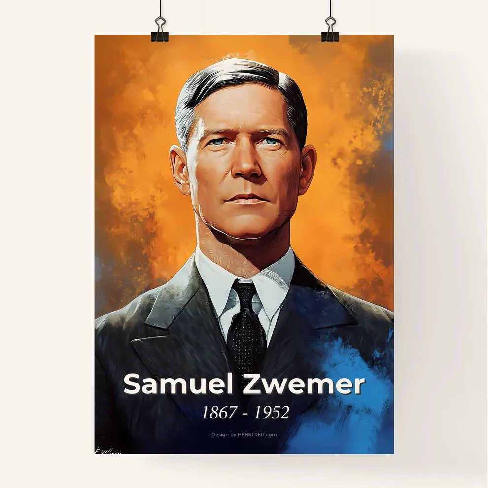 Portrait of Samuel Zwemer Poster