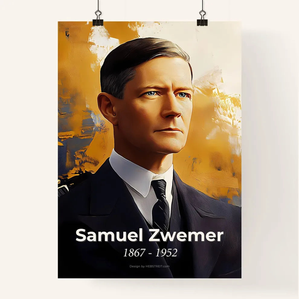 Portrait of Samuel Zwemer Poster
