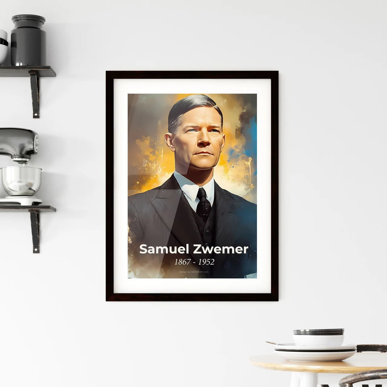 Portrait of Samuel Zwemer Framed Print