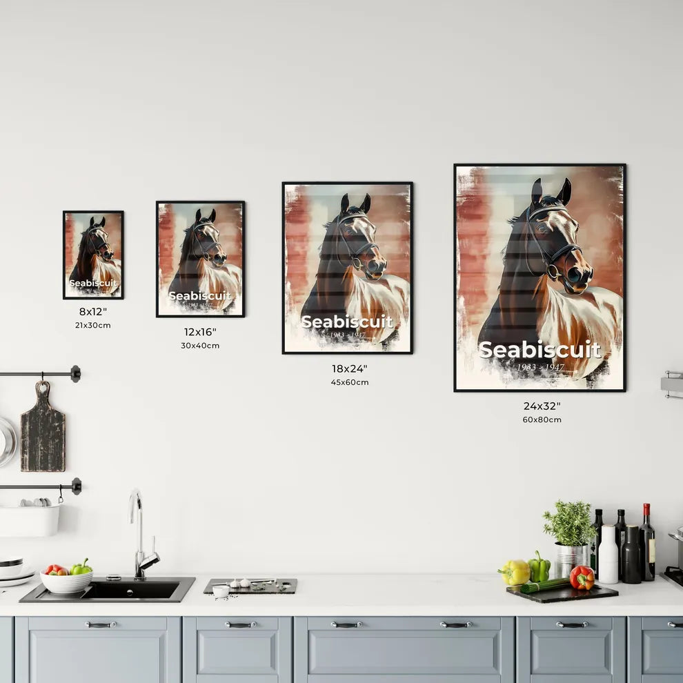 Portrait of Seabiscuit Size Chart