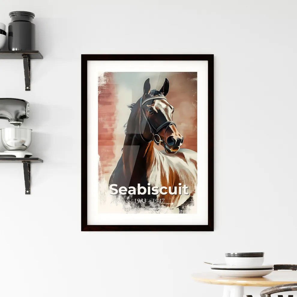 Portrait of Seabiscuit Framed Print