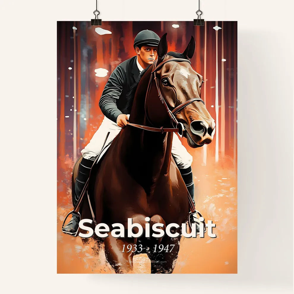 Portrait of Seabiscuit Poster