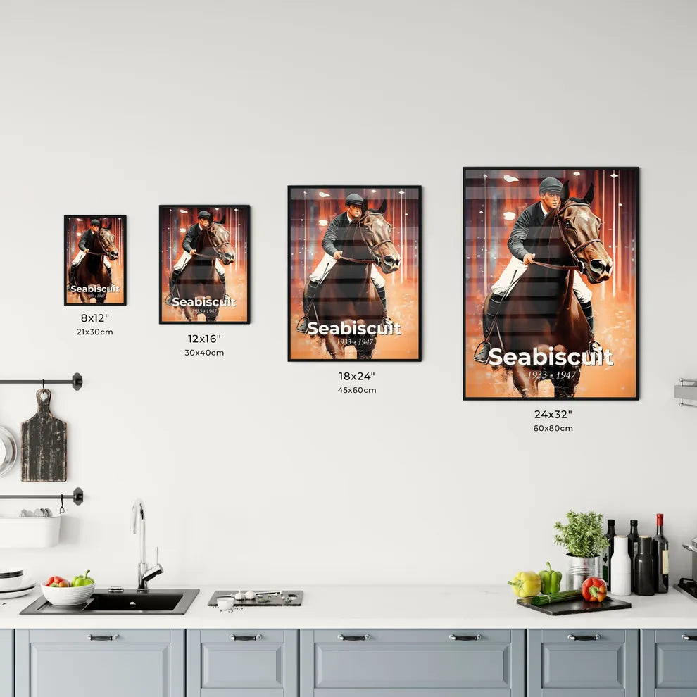 Portrait of Seabiscuit Size Chart