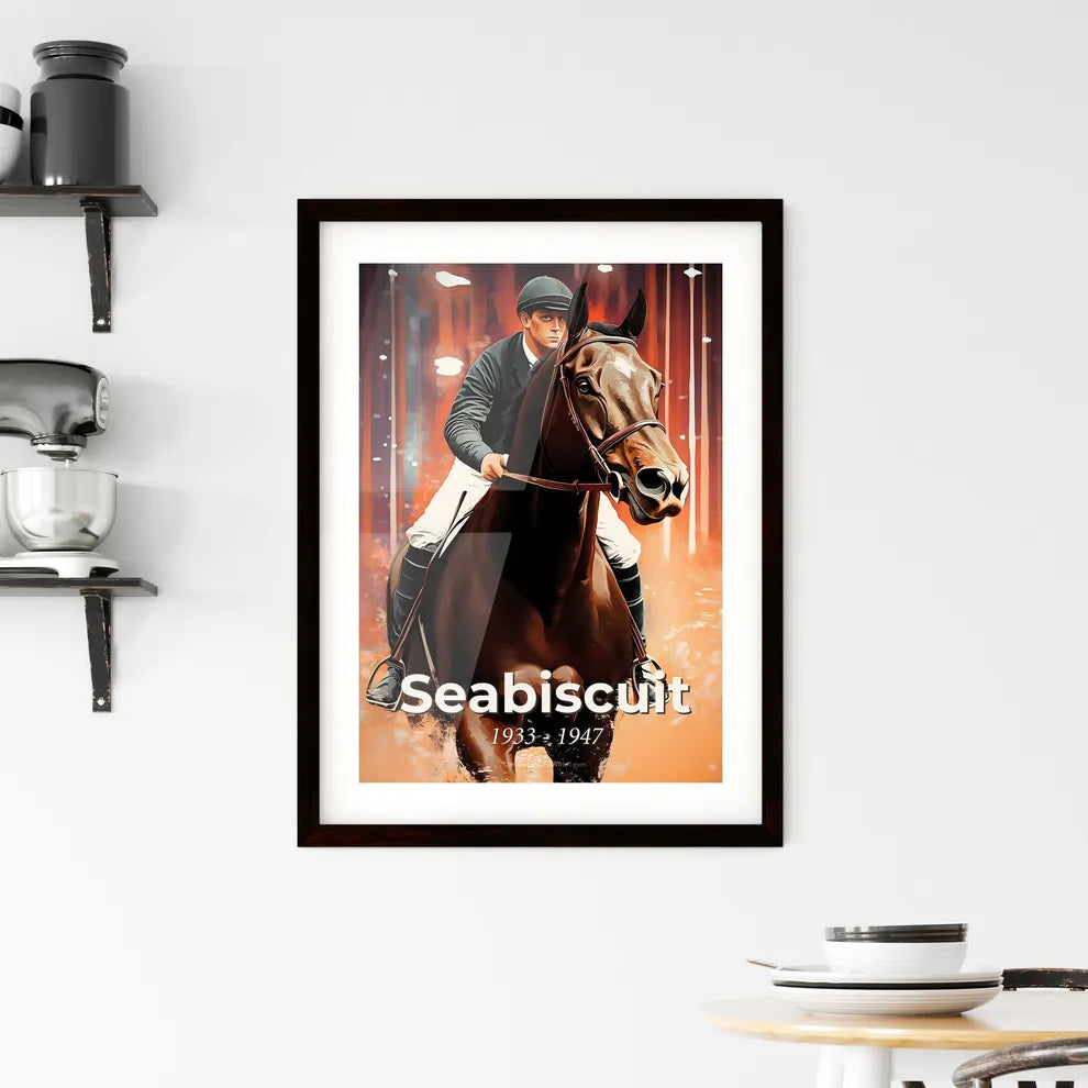Portrait of Seabiscuit Framed Print