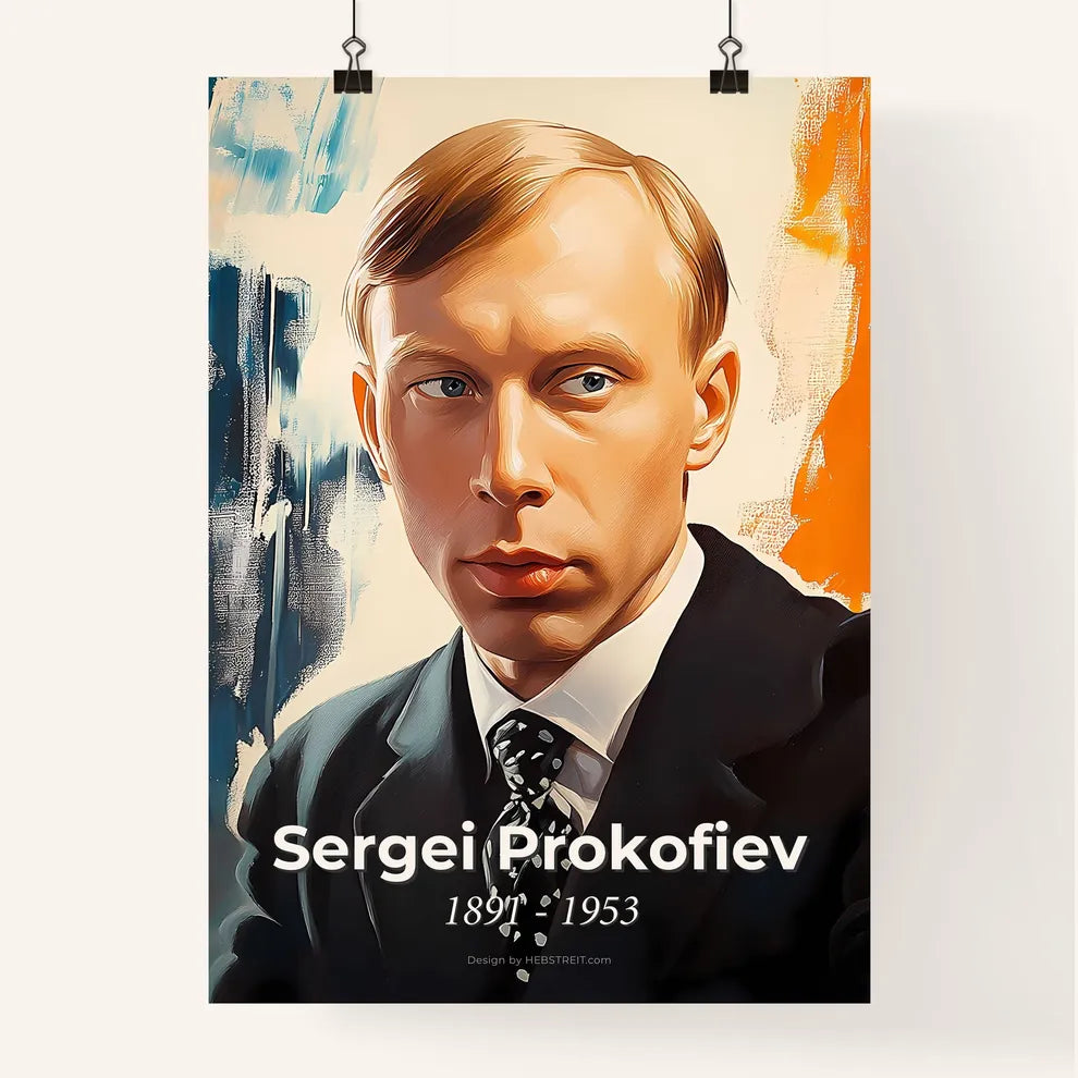 Portrait of Sergei Prokofiev Poster
