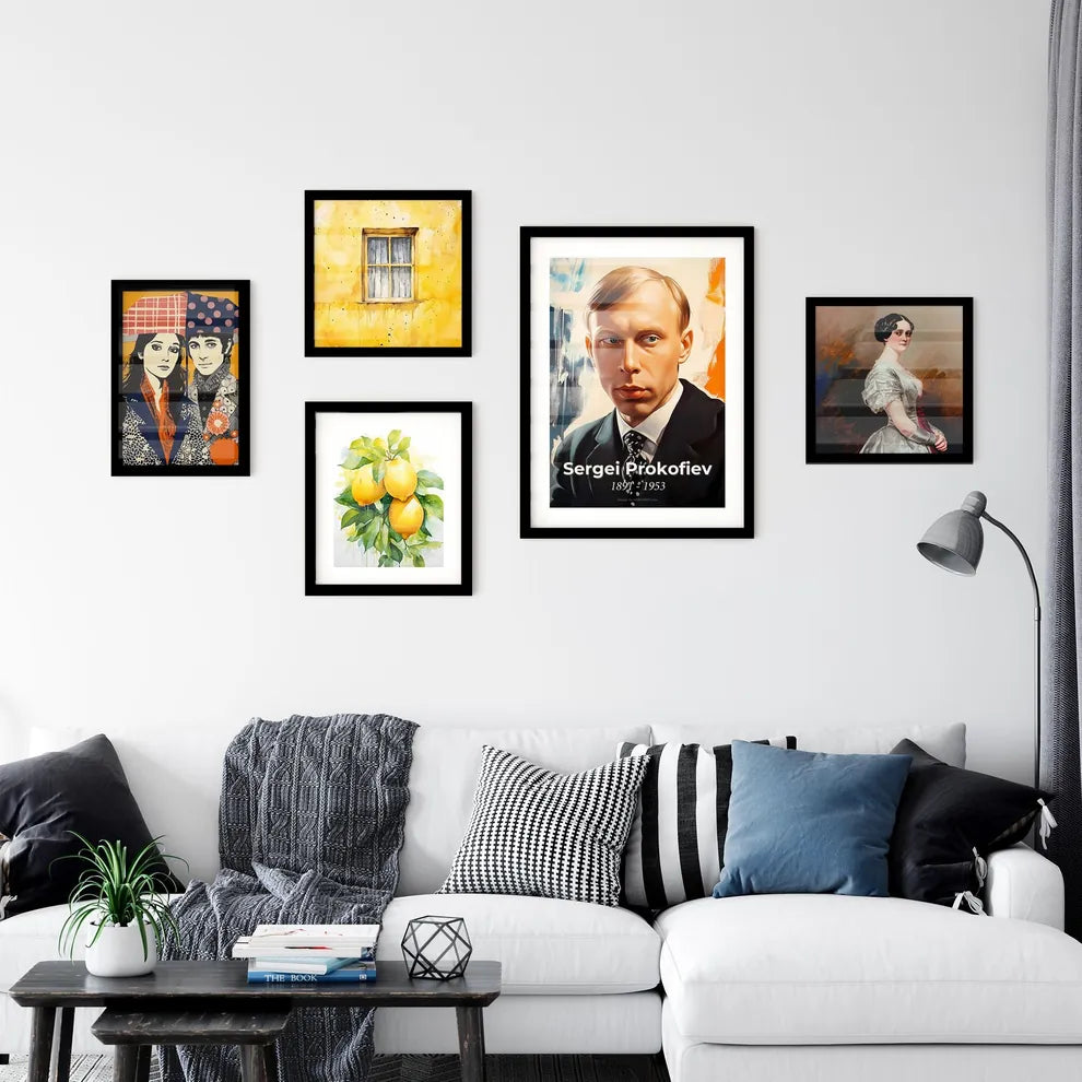 Portrait of Sergei Prokofiev Wall Art