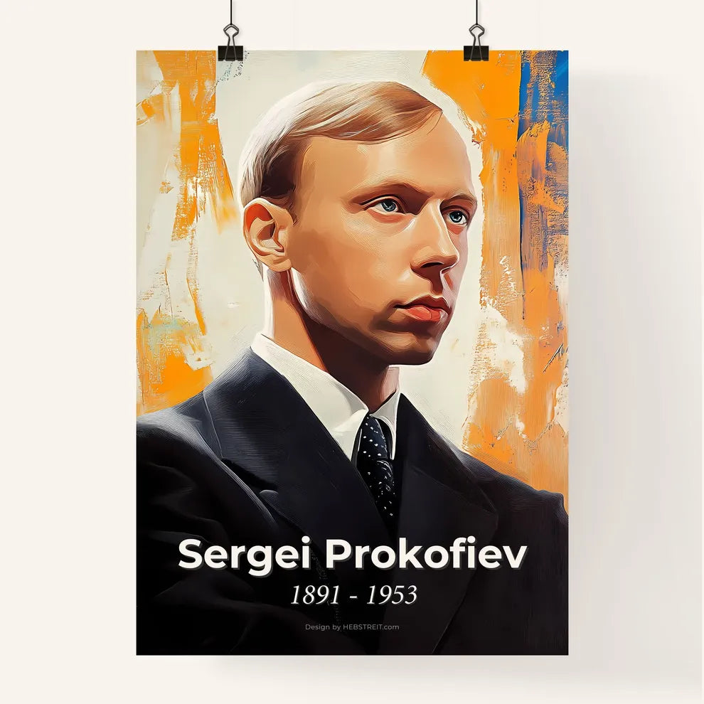 Portrait of Sergei Prokofiev Poster