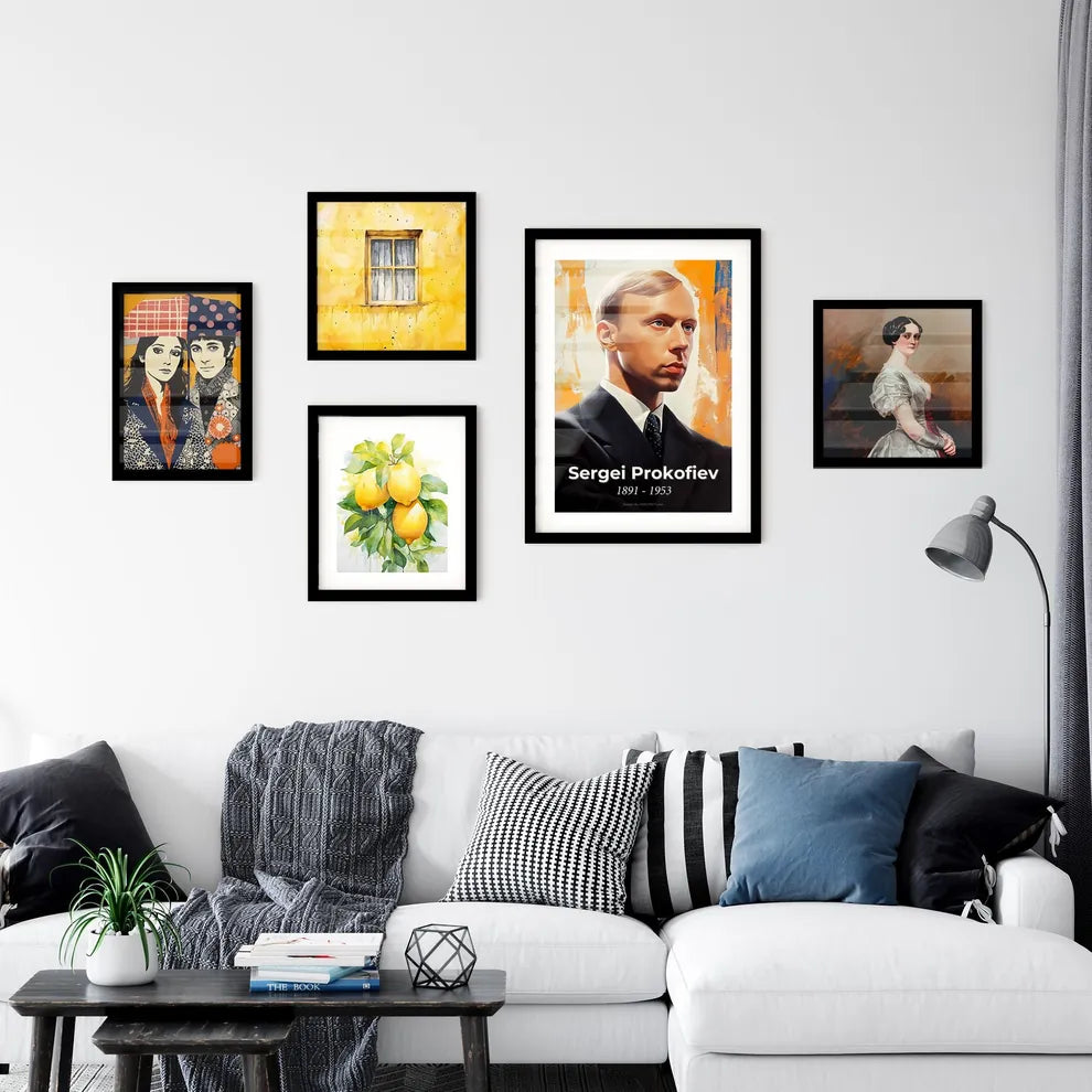 Portrait of Sergei Prokofiev Wall Art