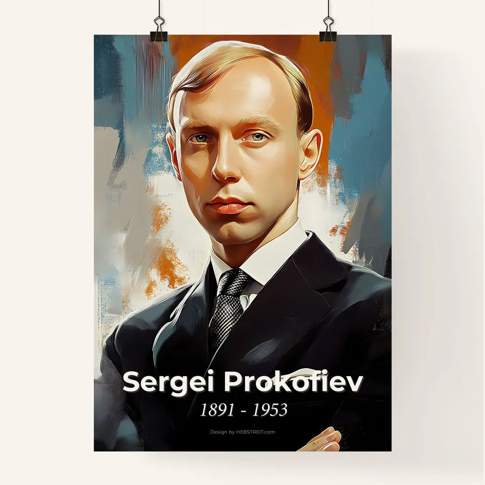 Portrait of Sergei Prokofiev Poster