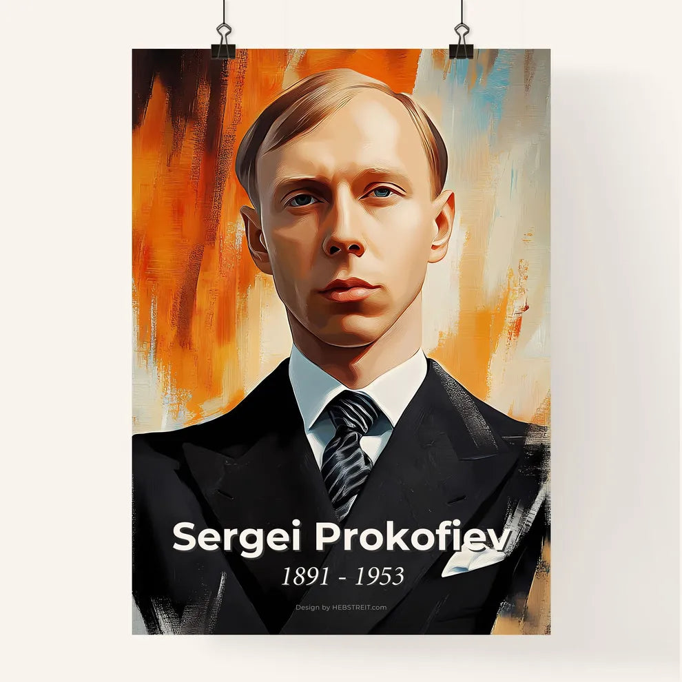 Portrait of Sergei Prokofiev Poster