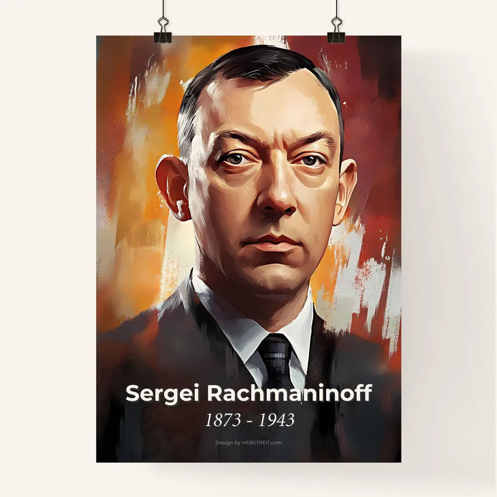 Portrait of Sergei Rachmaninoff Poster