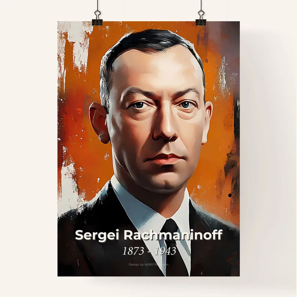Portrait of Sergei Rachmaninoff Poster