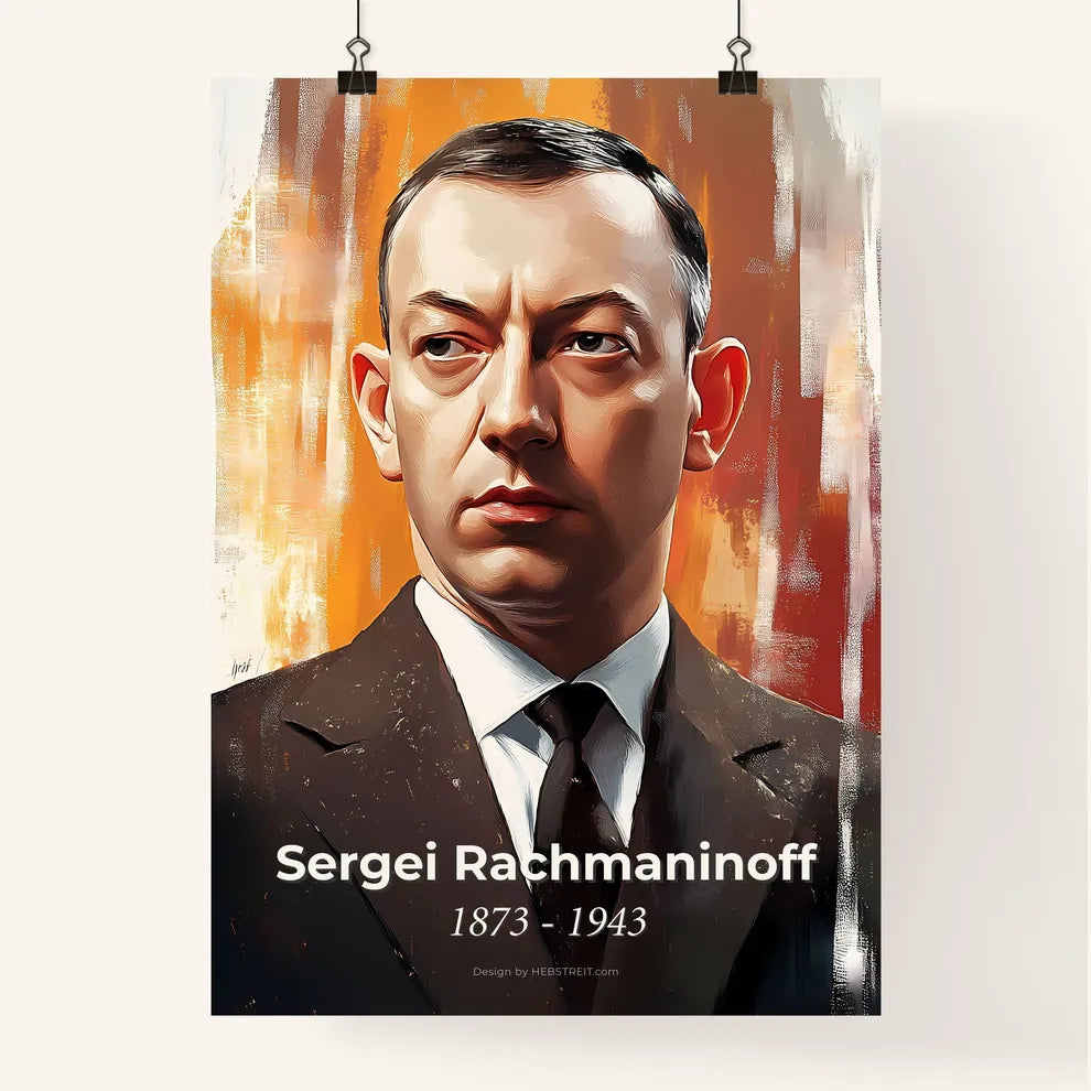 Portrait of Sergei Rachmaninoff Poster