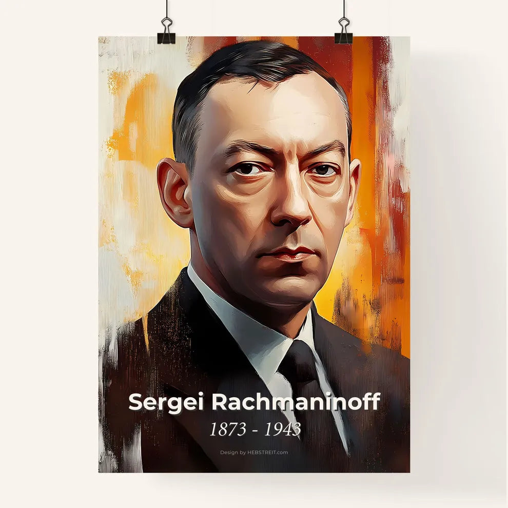 Portrait of Sergei Rachmaninoff Poster