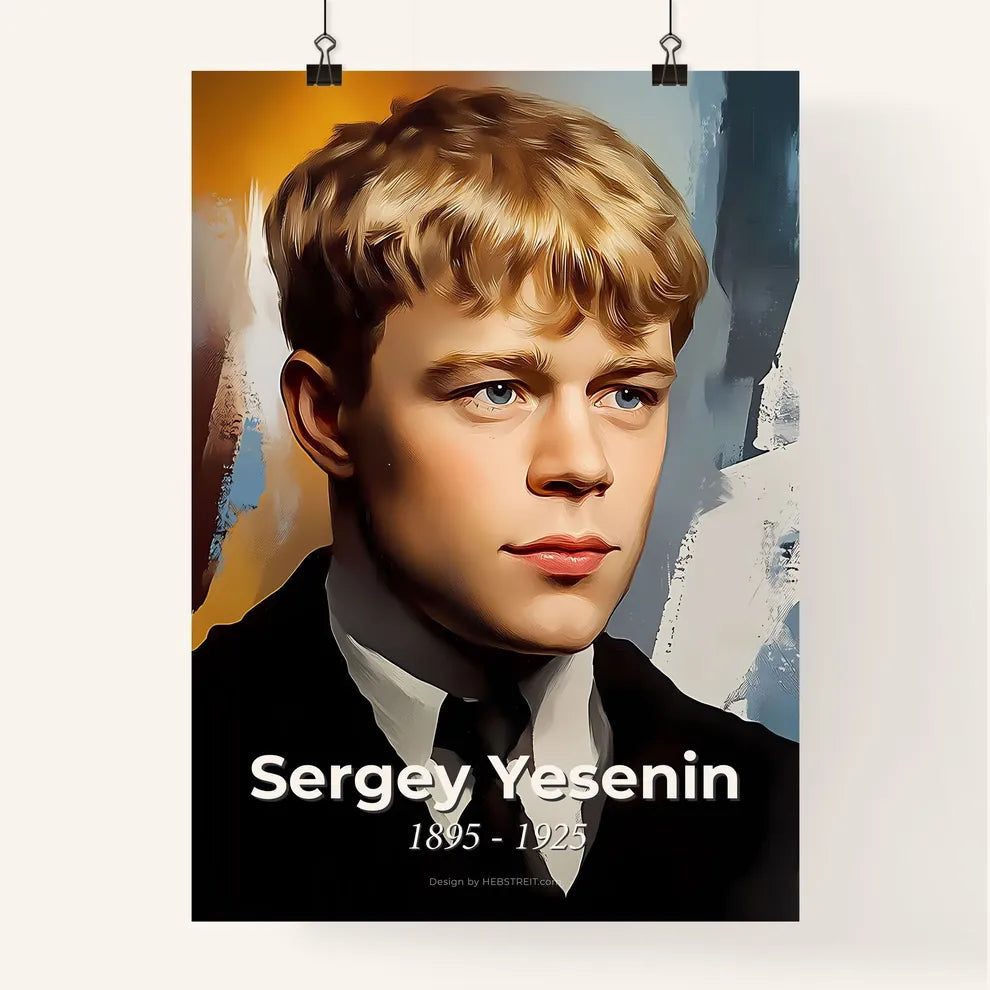 Portrait of Sergey Yesenin Poster
