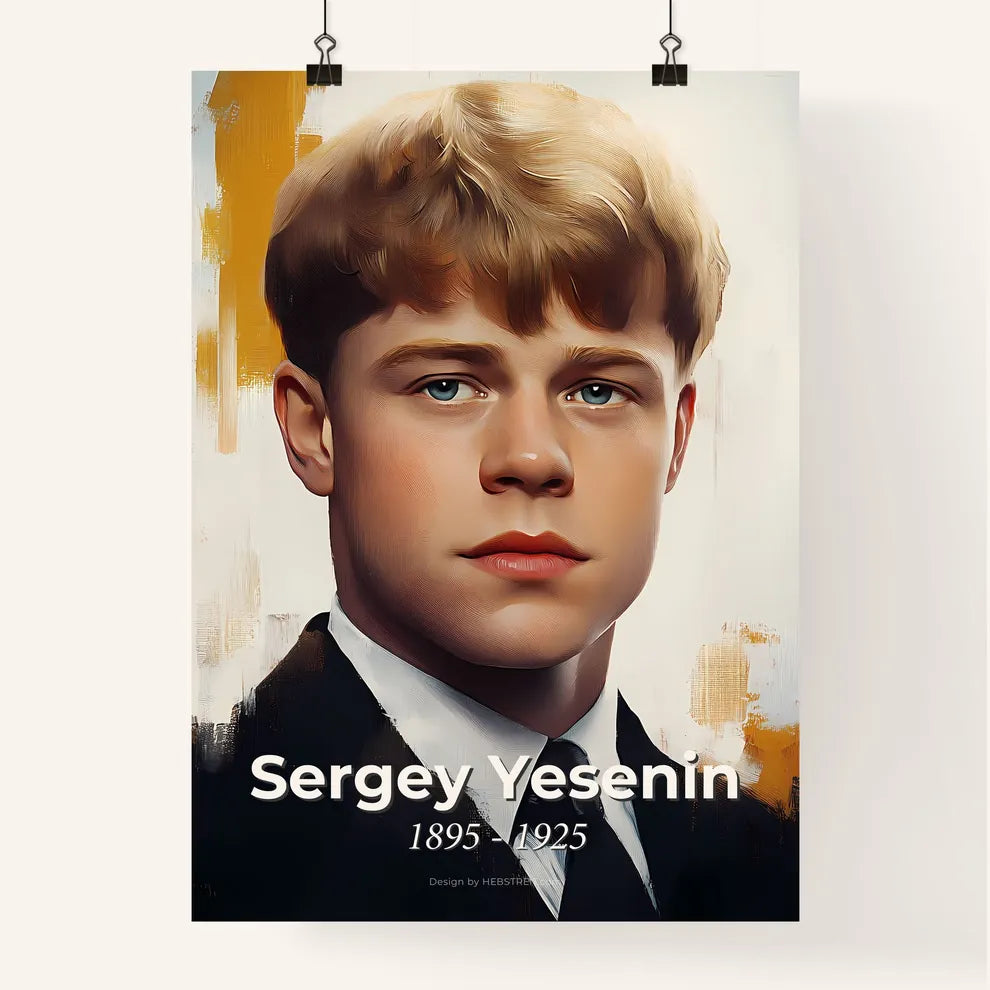 Portrait of Sergey Yesenin Poster